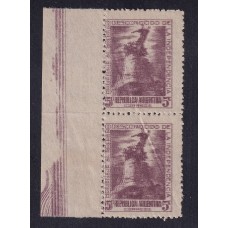 ARGENTINA 1946 GJ 926a PAREJA DE ESTAMPILLAS NUEVAS MINT CON VARIEDAD CATALOGADA DOBLE IMPRESIÓN U$ 30